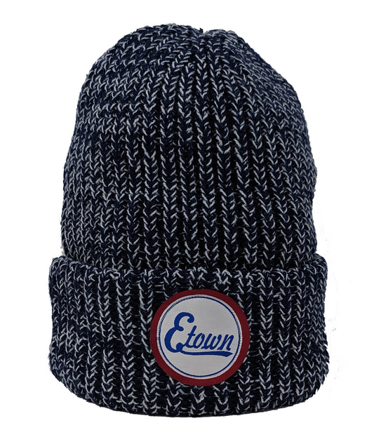 Circle Town Woven Toque - Navy/White