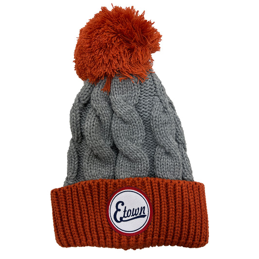 Esso Chunky Chunk Toque - Grey/Rust