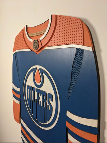 Wood Jersey - Oilers Royal Blue – The Seven Eighty